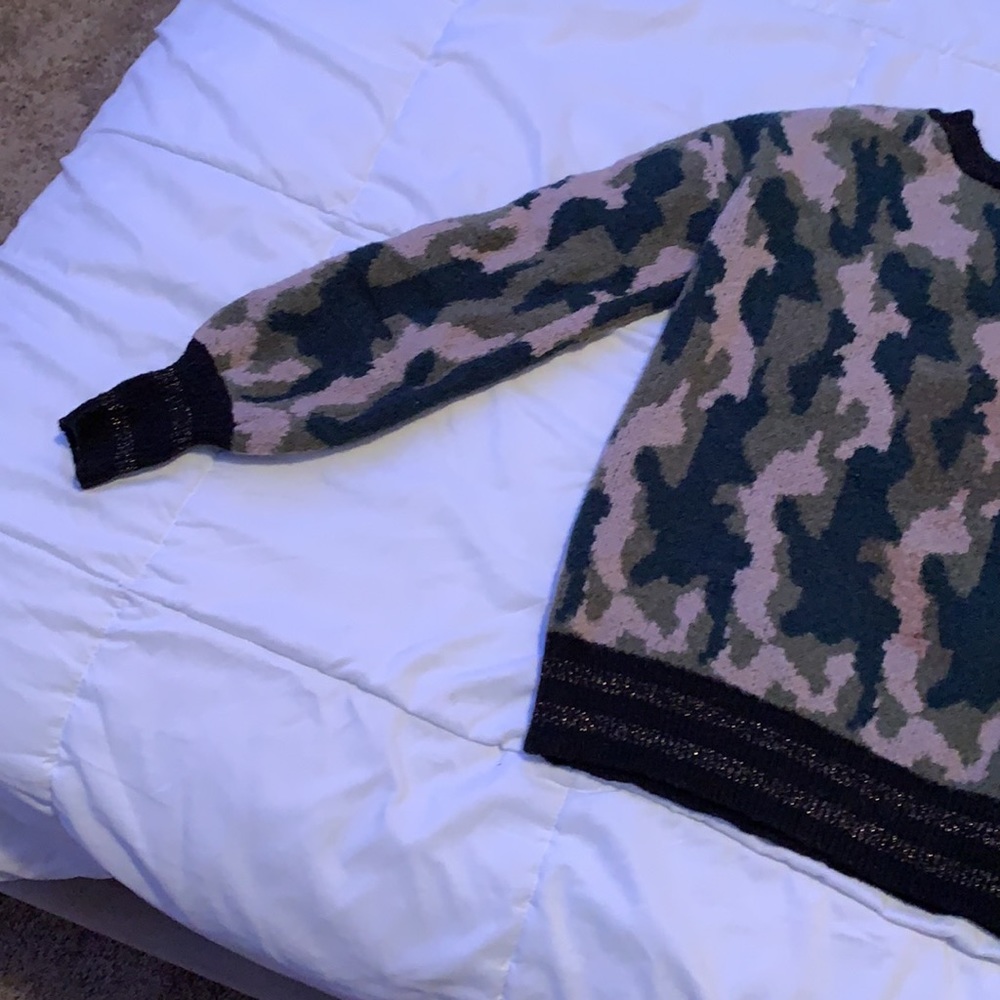 Navy patterned sweater - Picture 2 of 2